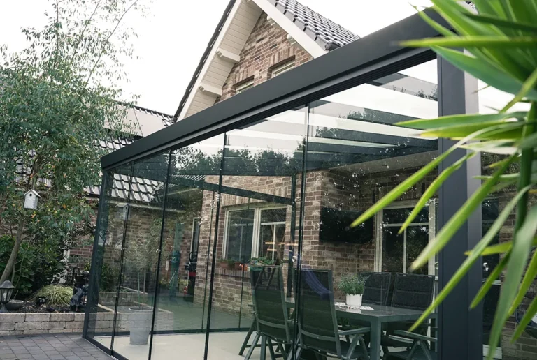 Kaltwintergarten mit anthrazit Aluminium-Profil