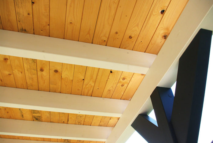 Überdachung mit Pfette